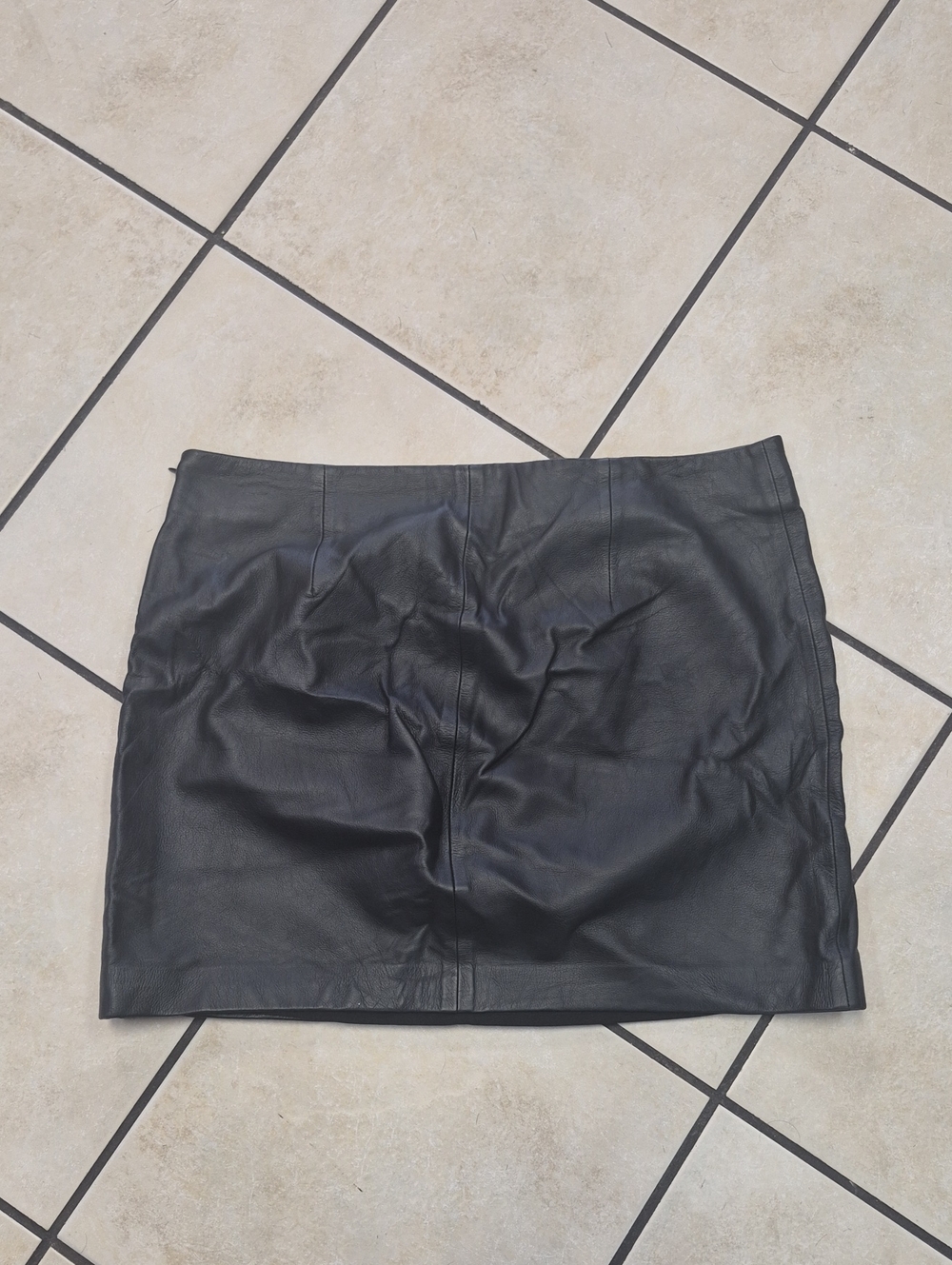 Lauren Ralph Lauren Black Faux Leather Mini Skirt